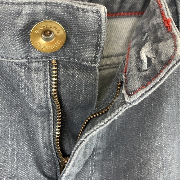 Banana Republic Skinny Jeans - Light Blue Wash, Button & Fly, Size 29 - Picture 6 of 11